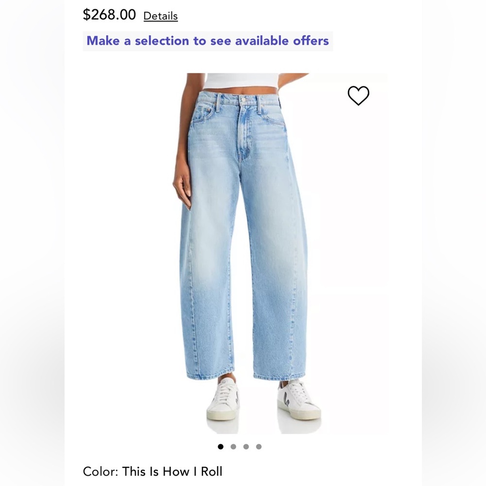 EUC Mother The Half Pipe High Rise Ankle Wide Leg Jeans in This is How I Roll
